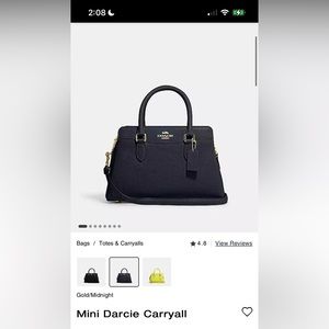 Mini Darcie Carryall Coach Purse/bag